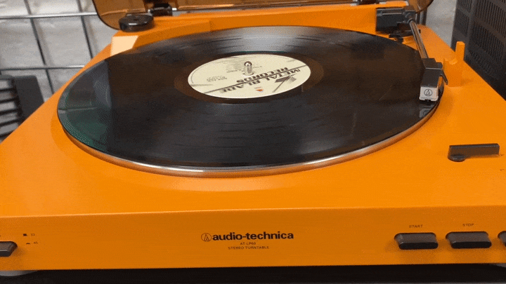 vinyl flatten using record flattener