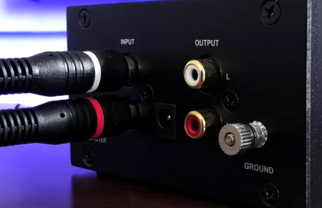 input on external phono preamp