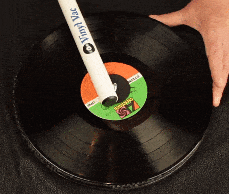 use vinyl vac on records