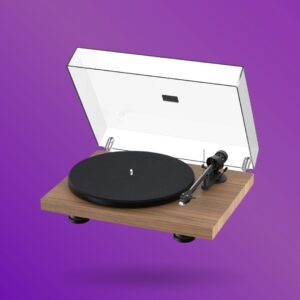 an image showing Pro-Ject Debut Carbon EVO Satin Walnut turntable