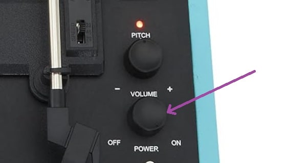 am image showing power button or volume dialor