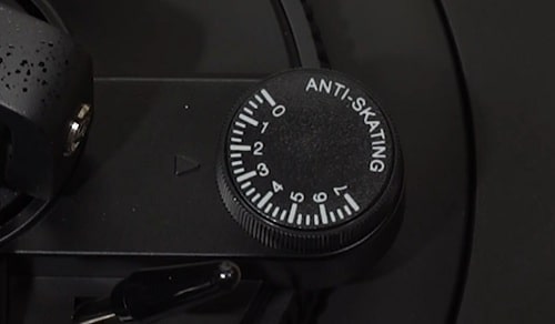 an image showing antiskating dialor close click