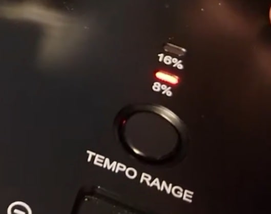 an image showing tempo range slider close click