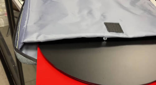 an image showing how to put record inside the thermal bag of record pi kit