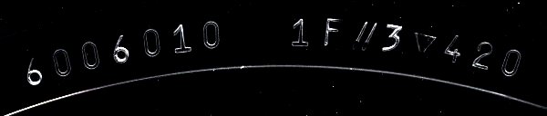 an image showing vinyl matrix code on run-out groove